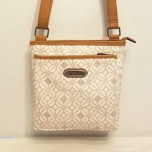 Rosetti tan and cream purse